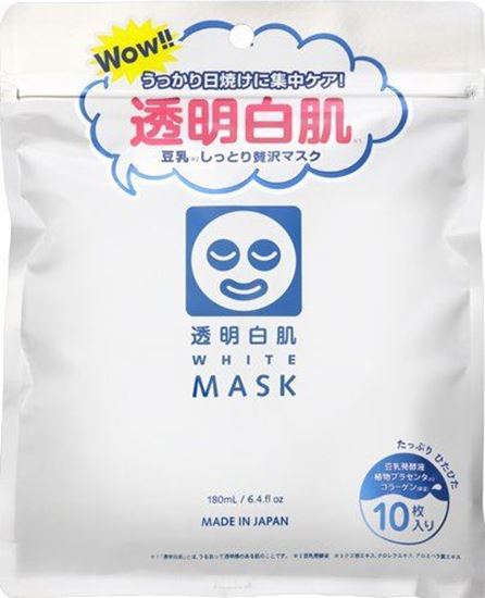 Picture of 日本石泽研究所 透明白肌大米面膜  10片/包